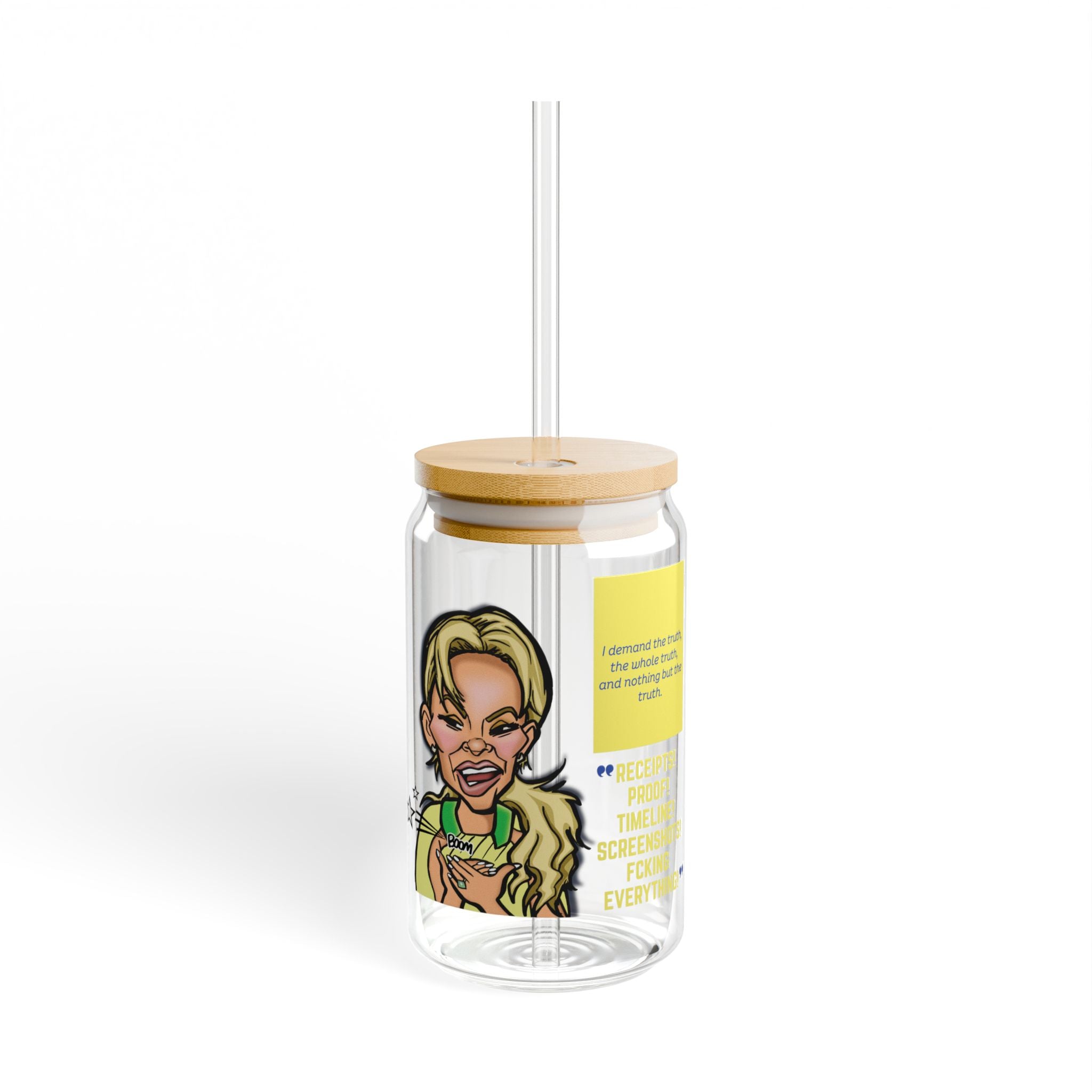 Real Housewives | "Bad Weather Blend" Affirmation Glass Cup | Funny Housewife Gift | Its Silly Nonsense Drinkware