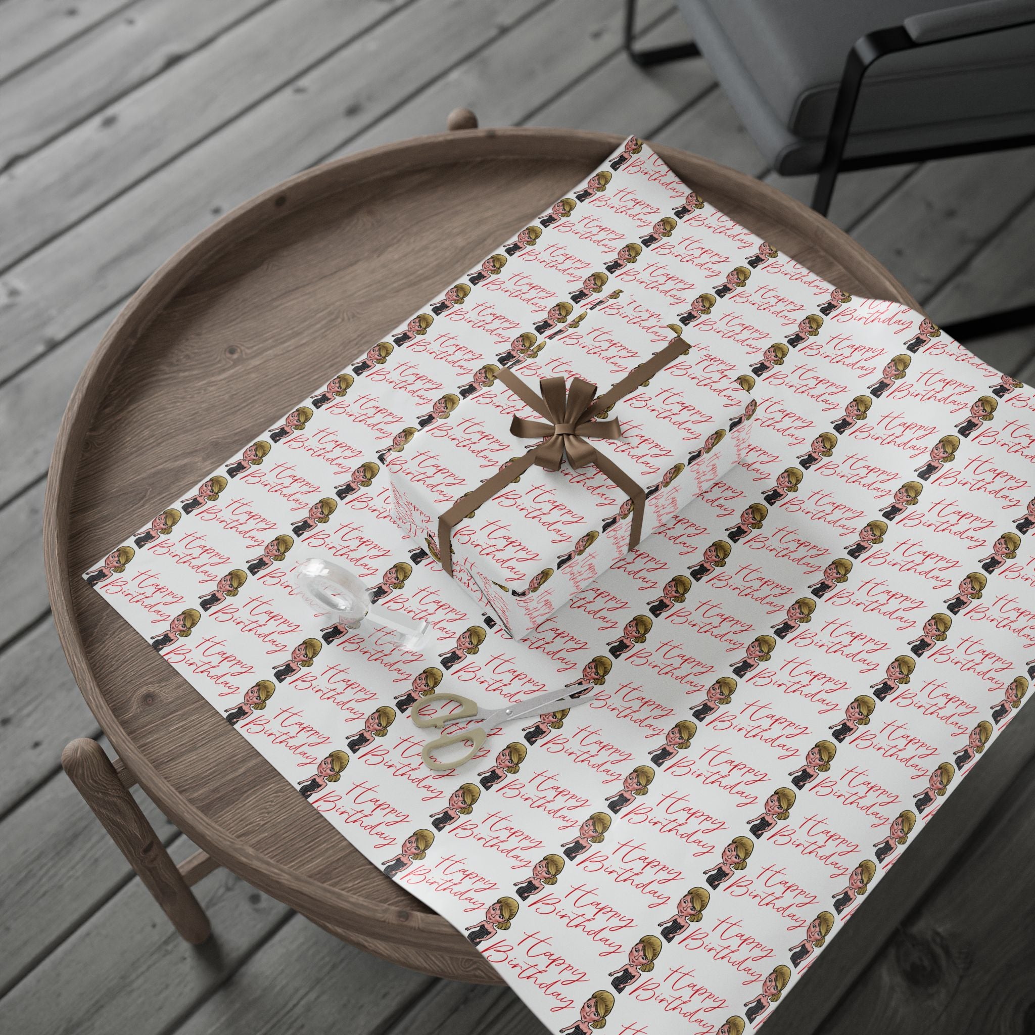 The “Crazy Eyez” Wrapping Paper