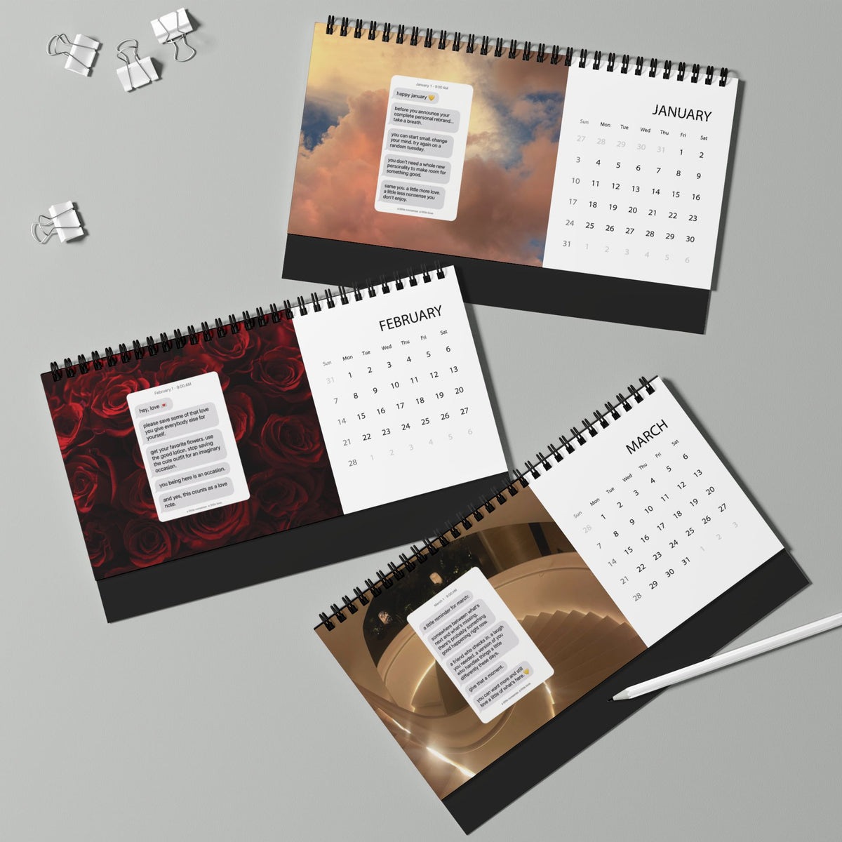 A Little Nonsense, A Little Love | 2027 Desk Calendar