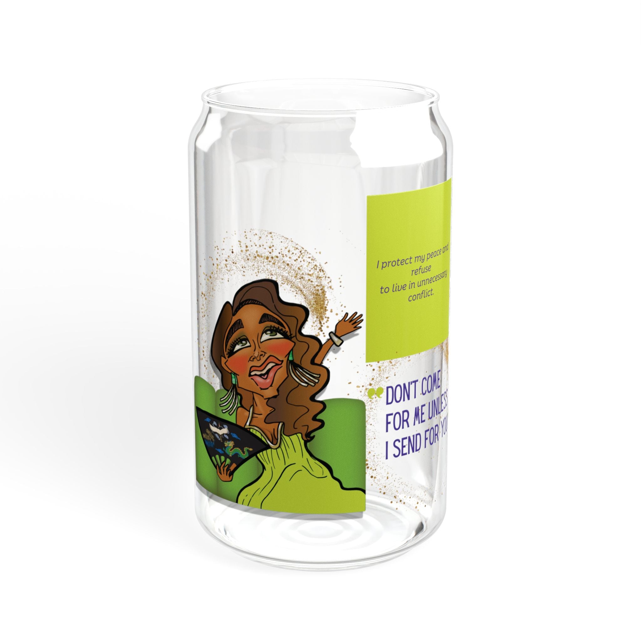 Real Housewives "Don't Come for My Cup" Affirmation Glass Cup | Funny Housewife Gift | Its Silly Nonsense Drinkware