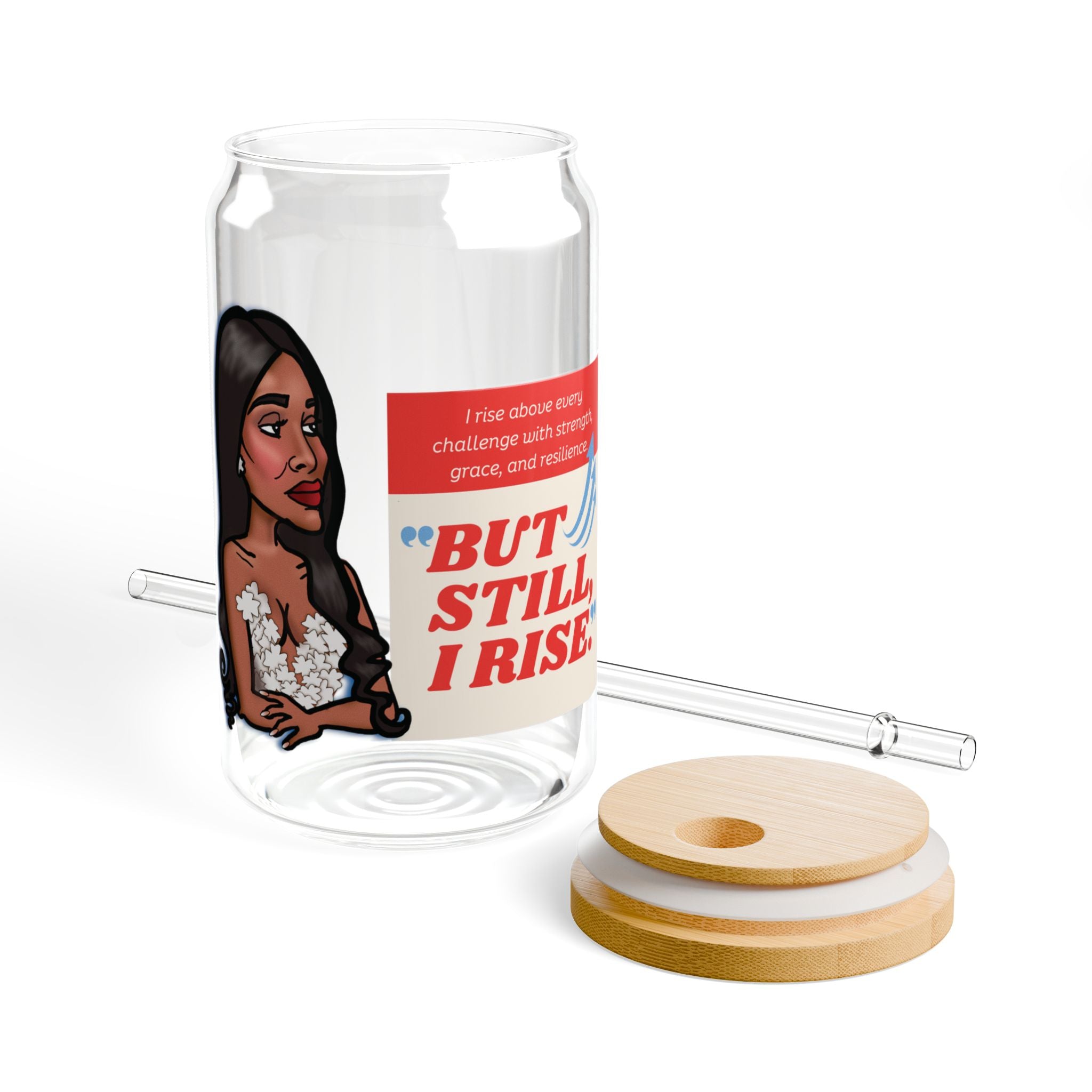 Real Housewives | The "But Still I Rise" Affirmation Glass Cup | Funny Housewife Gift | Its Silly Nonsense Drinkware