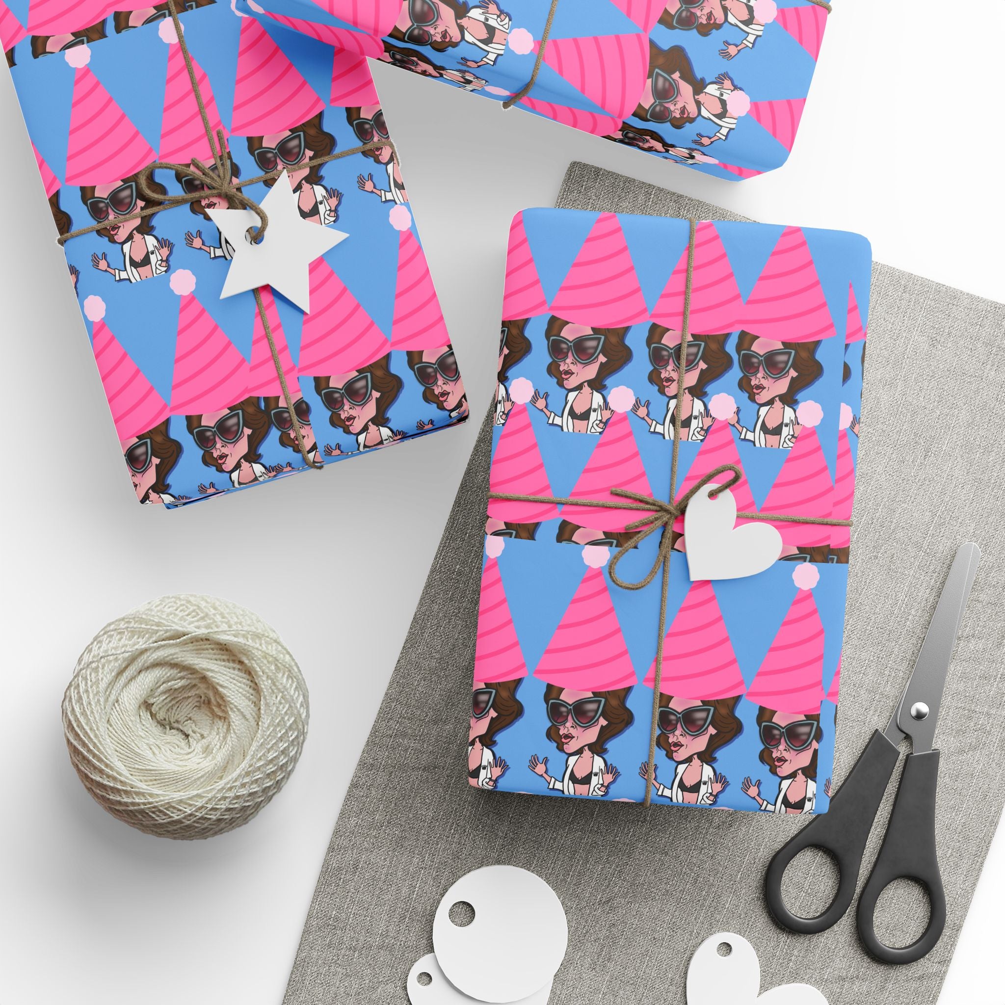 The “Cabaret Glam” Birthday Wrapping Paper