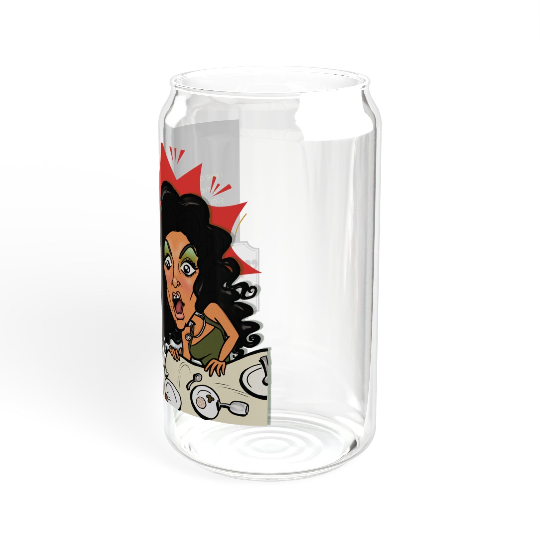 Real Housewives |The "Table Flip" Affirmation Glass Cup | Funny Housewife Gift | Its Silly Nonsense Drinkware
