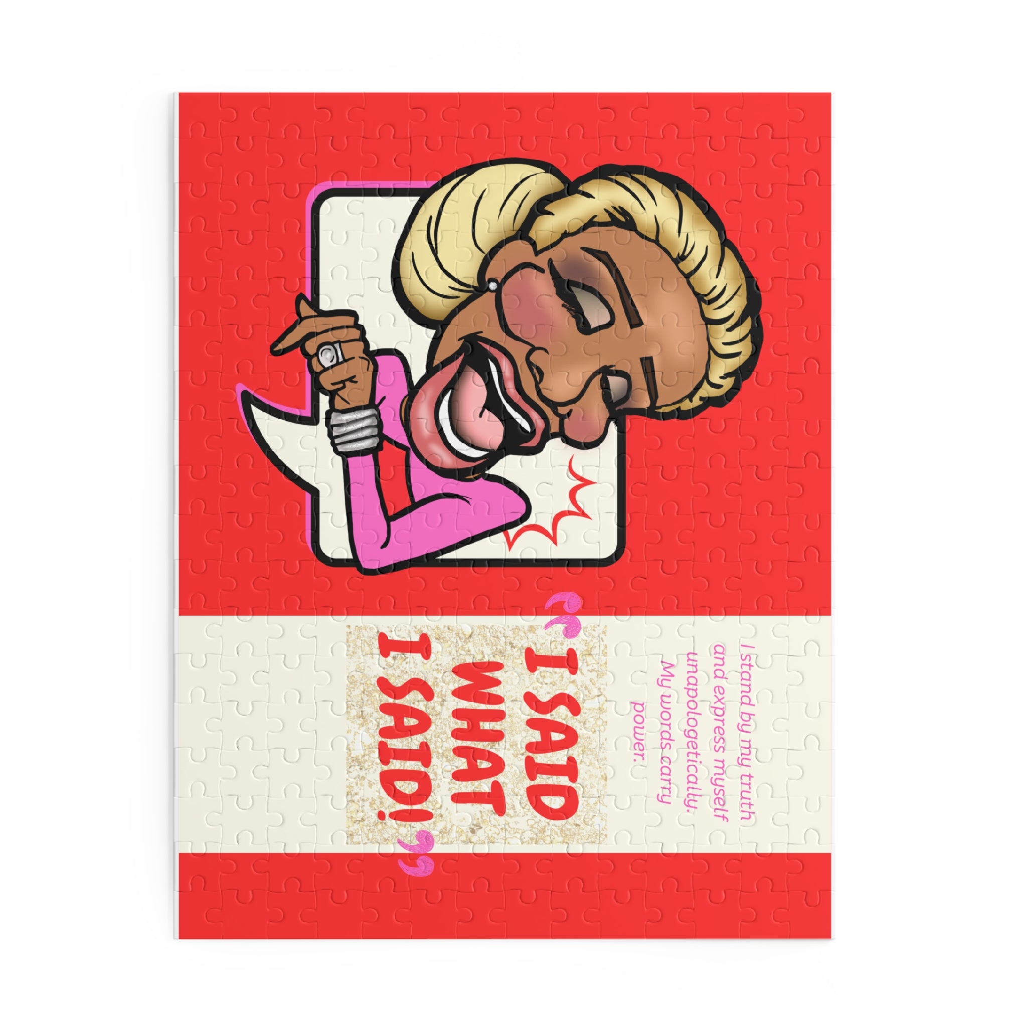The "I Said What I Said' Puzzle - Pop Culture Gift for Fans Who Love Drama 252-Piece Puzzle