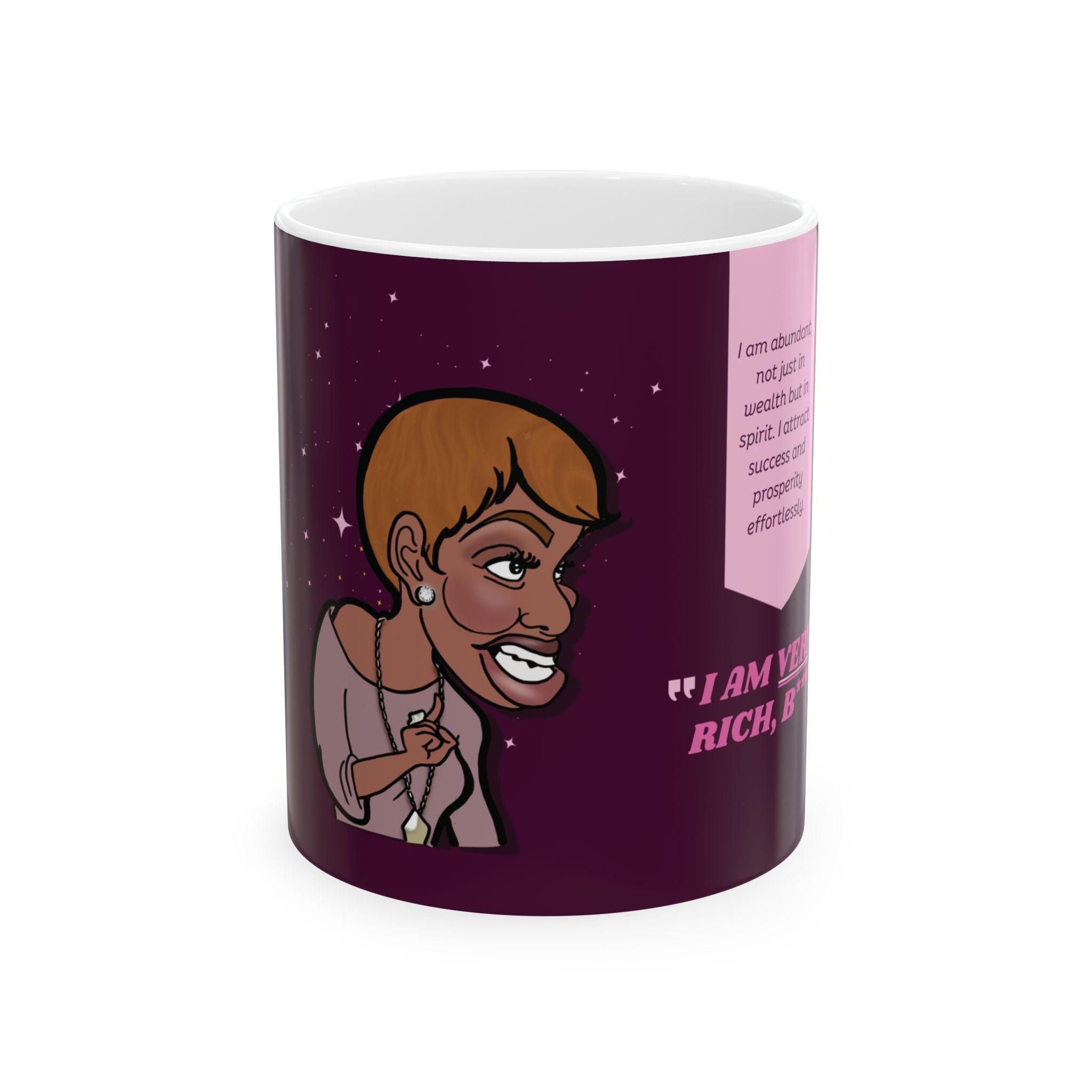 Real Housewives | "I’m Very Rich" Affirmation Mug | Funny Housewife Gift | Its Silly Nonsense Drinkware | RHOA