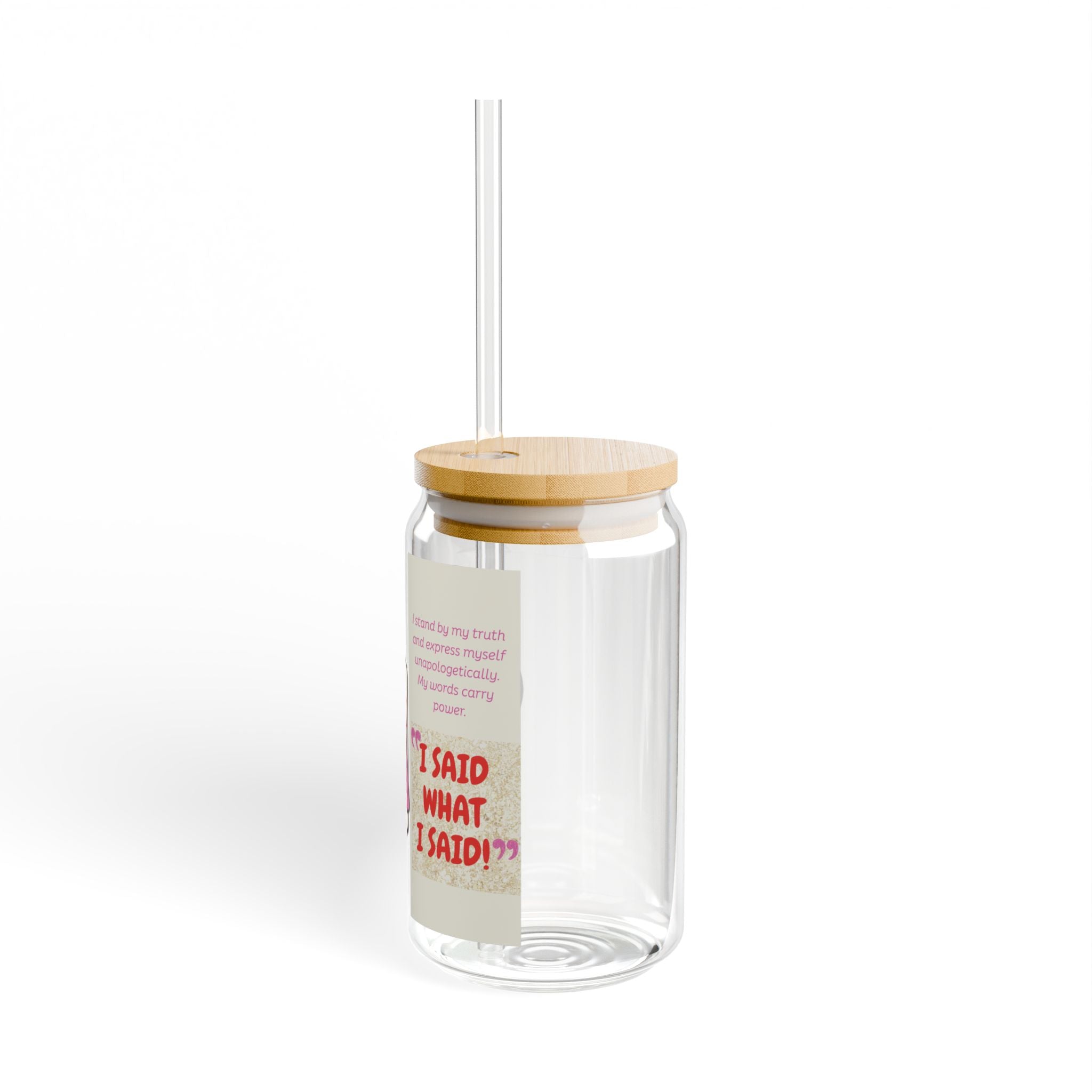 Real Housewives | "I Said What I Said" Affirmation Glass Cup | Funny Housewife Gift | Its Silly Nonsense Drinkware