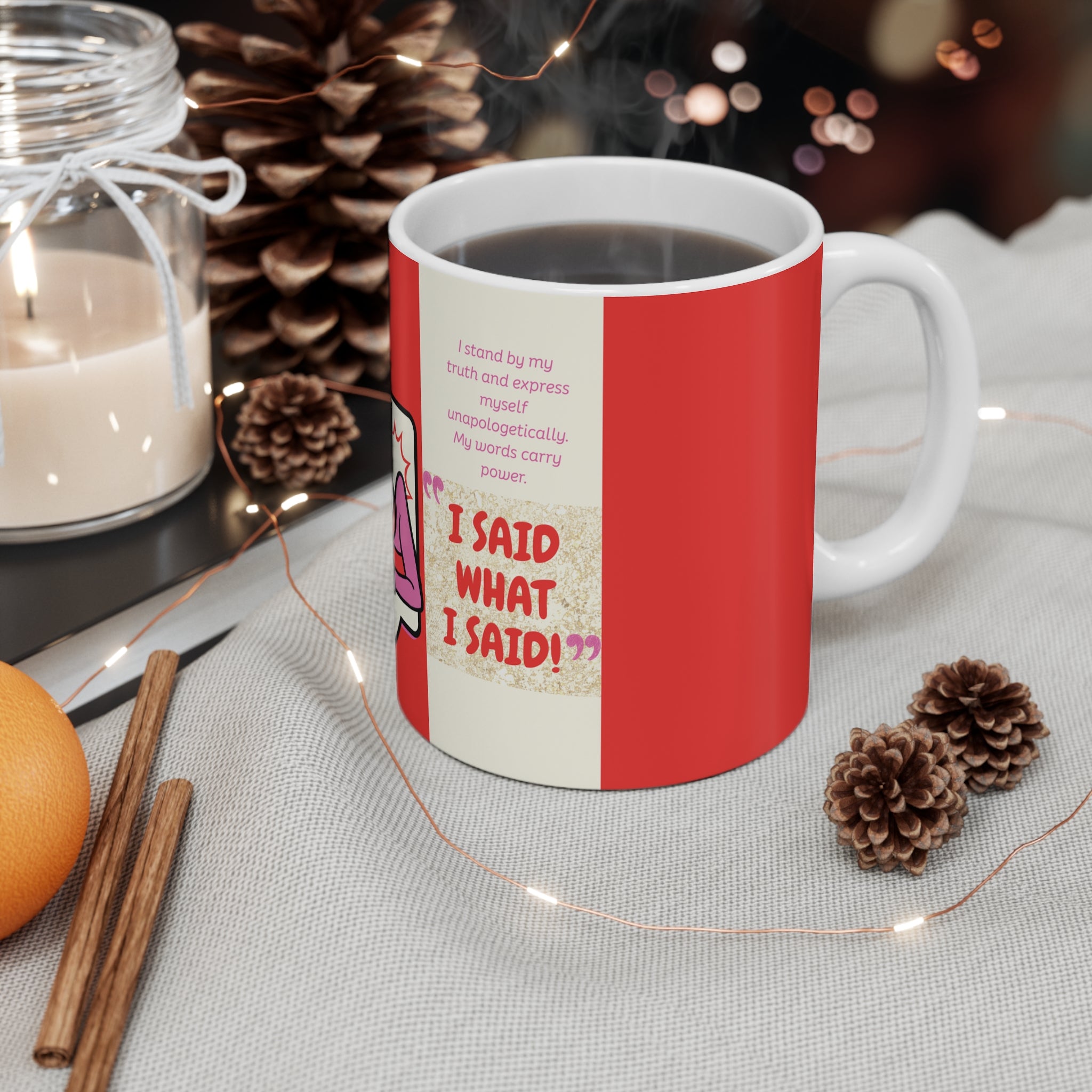 Real Housewives | The "I Said What I Said" Affirmation Mug | Funny Housewife Gift | Its Silly Nonsense Drinkware | RHOA