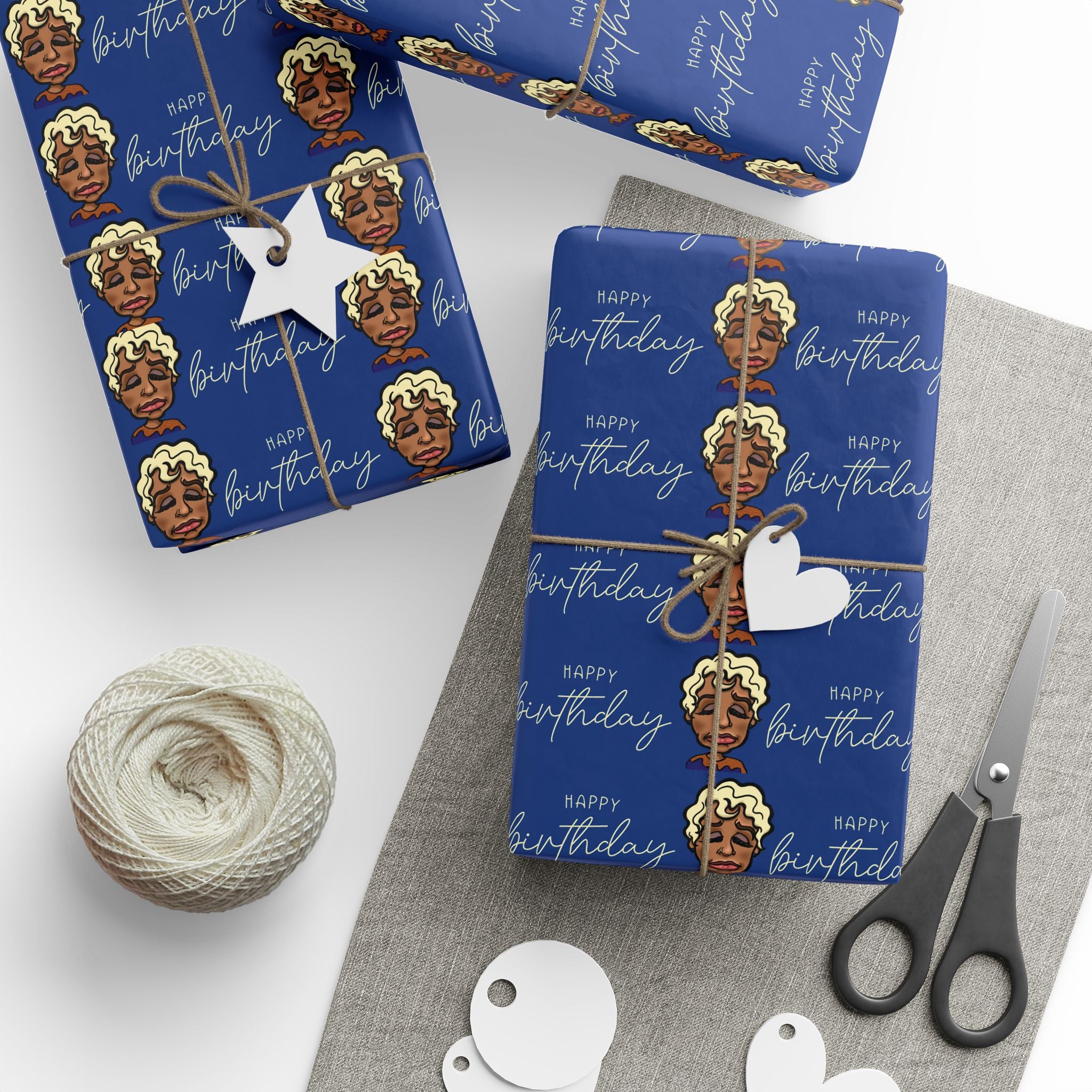 The "Drop that Birthday Beat" Wrapping Paper