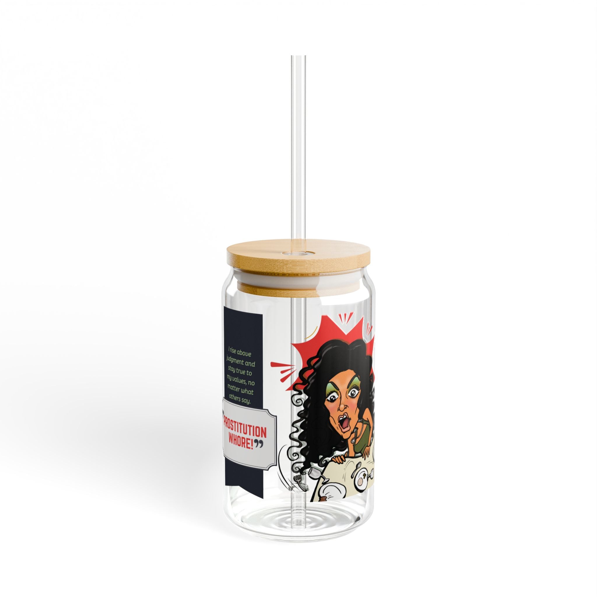 Real Housewives |The "Table Flip" Affirmation Glass Cup | Funny Housewife Gift | Its Silly Nonsense Drinkware