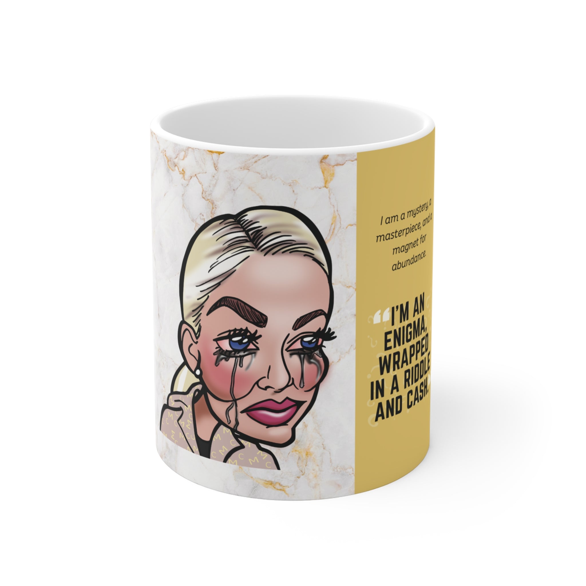 Real Housewives | The "Riddled in Cash" Affirmation Mug | Funny Housewife Gift | Its Silly Nonsense Drinkware