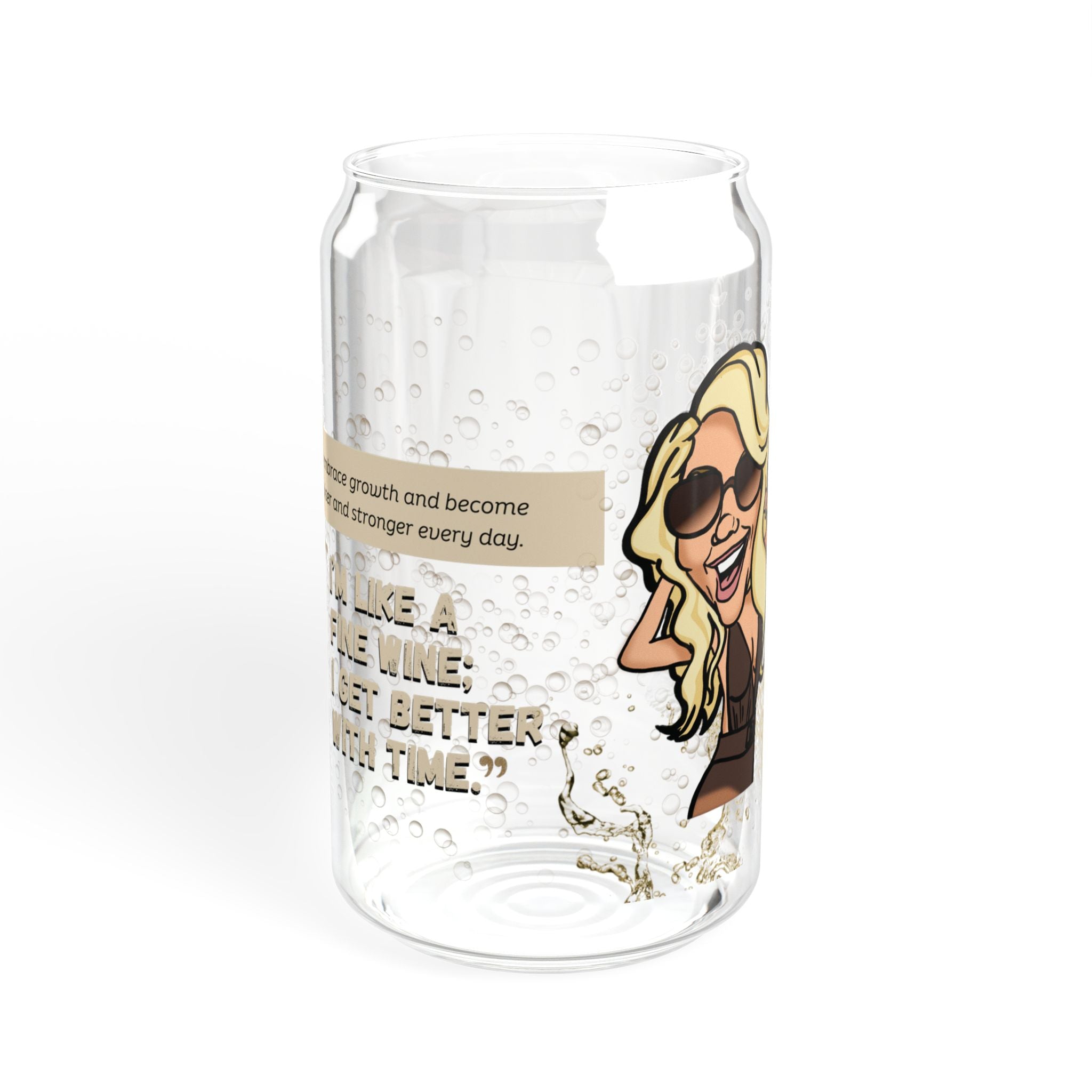 Real Housewives Fine Wine Affirmation Glass Cup | Funny Housewife Gift | Its Silly Nonsense Drinkware