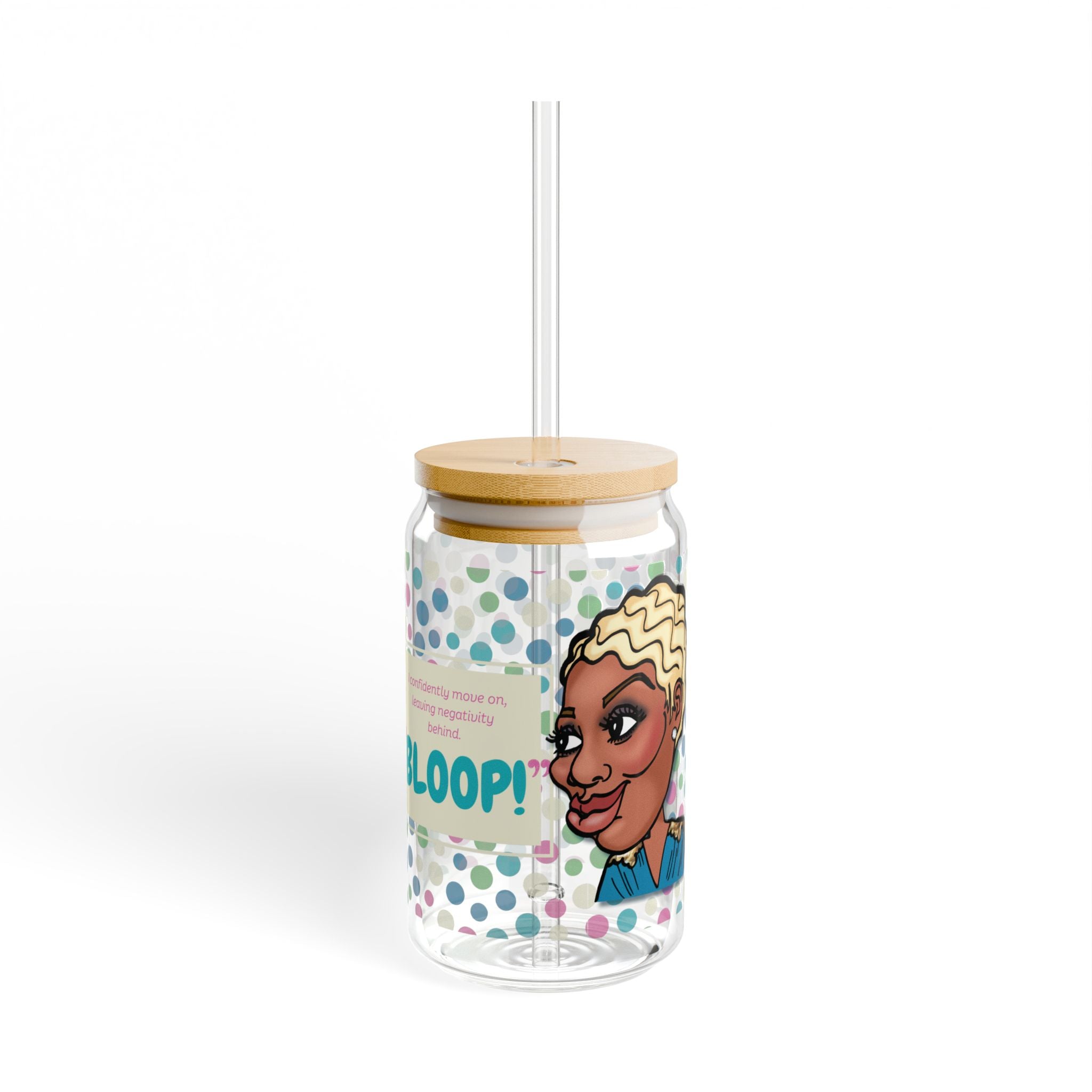 Real Housewives | The "Queen of BLOOP" Affirmation Glass Cup | Funny Housewife Gift | Its Silly Nonsense Drinkware